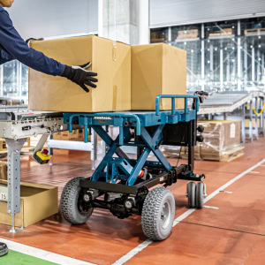 Roaba industriala LXT 18Vx2, cap. 300 kg, platforma electrica, livrata fara acumulatori MAKITA DCU601Z | Travandi.ro