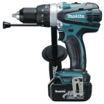 Masina de gaurit cu percutie LXT 18V, 91 Nm, cu 2 acumulatori MAKITA DHP458RFJ