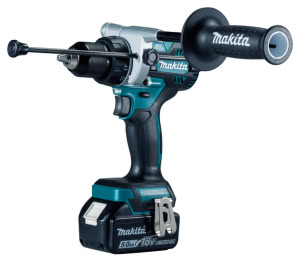 Masina de gaurit cu percutie LXT 18V, 130 Nm, cu 2 acumulatori MAKITA DHP486RTJ