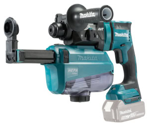 Ciocan rotopercutor LXT 18V cu sistem de extractie a prafului, SDS-PLUS, 1,7 J, fara acumulatori MAKITA DHR182ZWJ