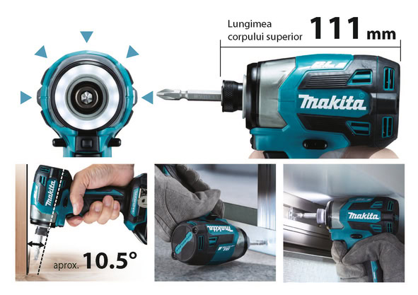 Masina de insurubat cu impact LXT 18V, 180Nm, livrata fara acumulatori MAKITA DTD173Z 6 Masina de insurubat cu impact LXT 18V, 180Nm, livrata fara acumulatori MAKITA DTD173Z - Image 6