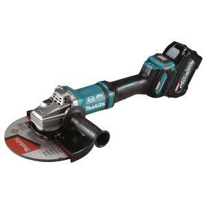 Polizor unghiular XGT, 230 mm, livrat cu 2 acumulatori 40Vmax 5.0Ah + incarcator DC40RA MAKITA GA038GT201