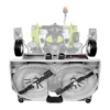 Punte pentru tuns iarba de 132 cm cu kit de colectare și mulcire (FD 13.09)