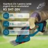 Foarfecă 2 în 1 pentru iarbã si gard viu fără fir KS SHT-20V