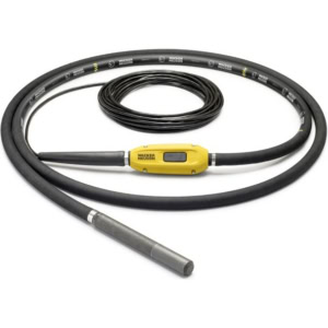 Vibrator de beton compatibil cu convertizor Wacker Neuson IE 58/42/10, cap vibrant 58 mm cu ranforsare metalica, lungime furtun 10 m, frecventa 200 Hz