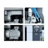 Compresor electric cu surub ELGI EN5-7bar debit 0.74mc/min, uscator si rez.270L inclus, 5.5kW/400V