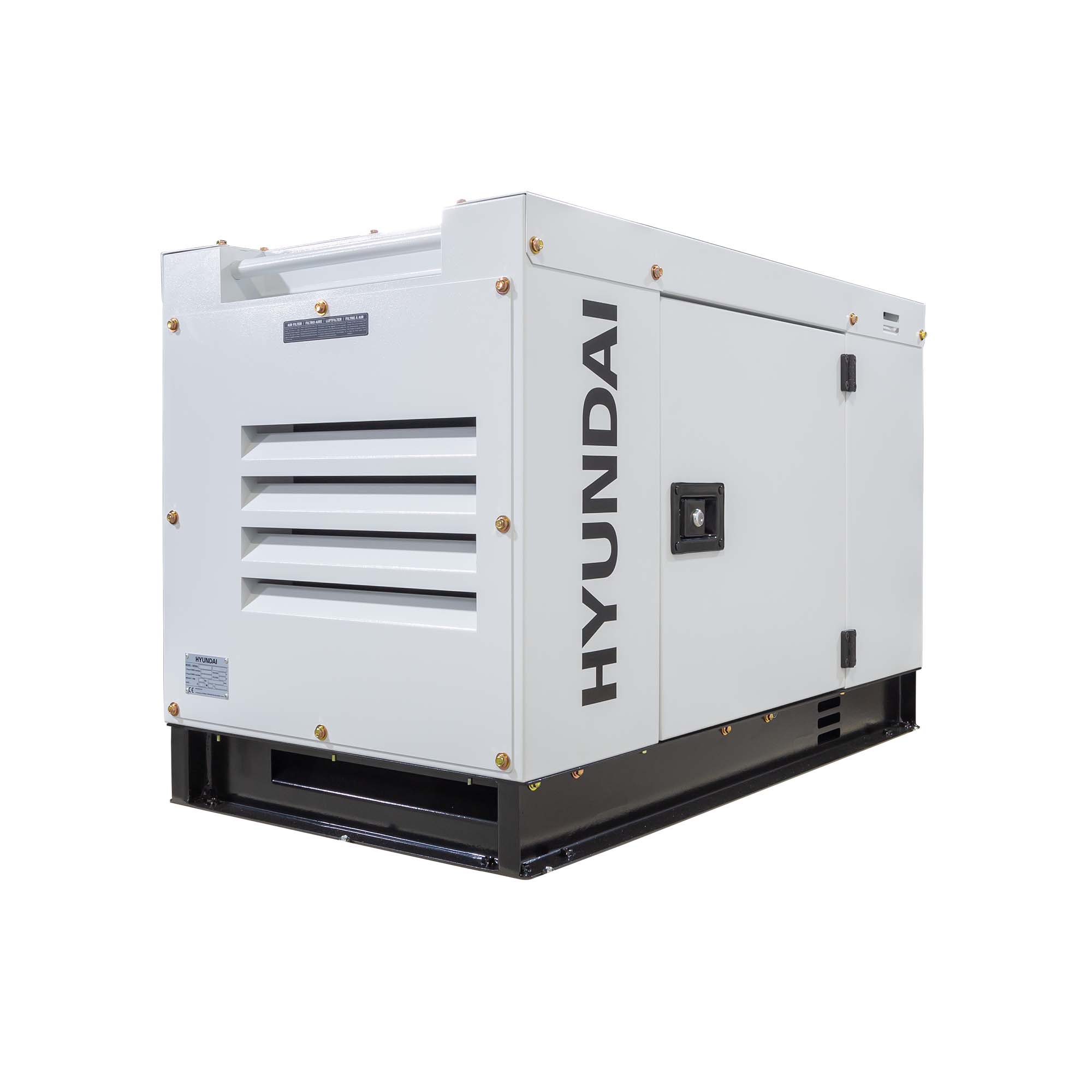 Generator de curent trifazat cu motor diesel Hyundai DHY10000SE-T, 7.6kw 4 Generator de curent trifazat cu motor diesel Hyundai DHY10000SE-T, 7.6kw - Image 4