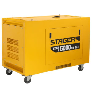 Generator profesional Stager YDE15000TA-TA3, diesel, 11.5 kW, DualPower 230-400V, insonorizat, pornire electrica | Travandi.ro