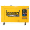 Generator profesional Stager YDE15000TA-TA3, 11.5 kW, DualPower 230-400V, insonorizat, diesel, 3000rpm, pornire electrica