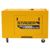 Generator profesional Stager YDE15000TA-TA3, 11.5 kW, DualPower 230-400V, insonorizat, diesel, 3000rpm, pornire electrica