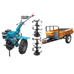 Pachet Motocultor DAKARD DKD1010D RATO 420R Benzina 16 CP + Remorca RK 700 Kg