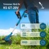 Trimmer fără fir KS GT-20V