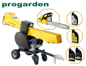 Pachet ProGARDEN MTL15E Masina de taiat lemne, 15CP, benzina + MF3545 motoferastrau 450mm, 3.4CP + 4L ulei