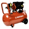 Compresor Aer Cu 2 Cilindrii Fara ulei Rotakt ROCP-S50 Putere 2.0CP/1.5kW, Presiune 8 bar, Debit 220l/min, Capacitate 50l