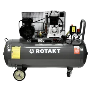 Compresor Cu 2 Pistoane Rotakt ROCP‑S100, Putere 2.2 kW, Presiune 10 bar, Debit 250 l/min, Capacitate 100l