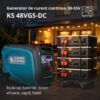 Generator de curent continuu KS 48VGS-DC versiunea 50–55V