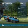 Pachet promoțional pentru îngrijirea gazonului KS 33LM-BCT20V-SET