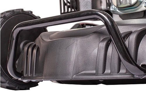 Masina de tuns gazonul pe benzina cu autotractiune Greenfield G-MTG530ARW-TX, 5.36 cp, 196 cmᶟ, 52.5 cm latime lucru, 7 trepte taiere, 70 l sac colector