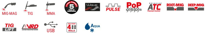 Aparat sudura MIG-MAG/FLUX/BRAZARE/ MMA/TIG-DC LIFT Telwin INVERPULSE60.30WAVE_RA, 400 A, sarma sudura otel 0.6-2 mm, electrozi 1.6-8 mm, racire cu lichid, cu accesorii 10 INVERPULSE60.30WAVE_RA