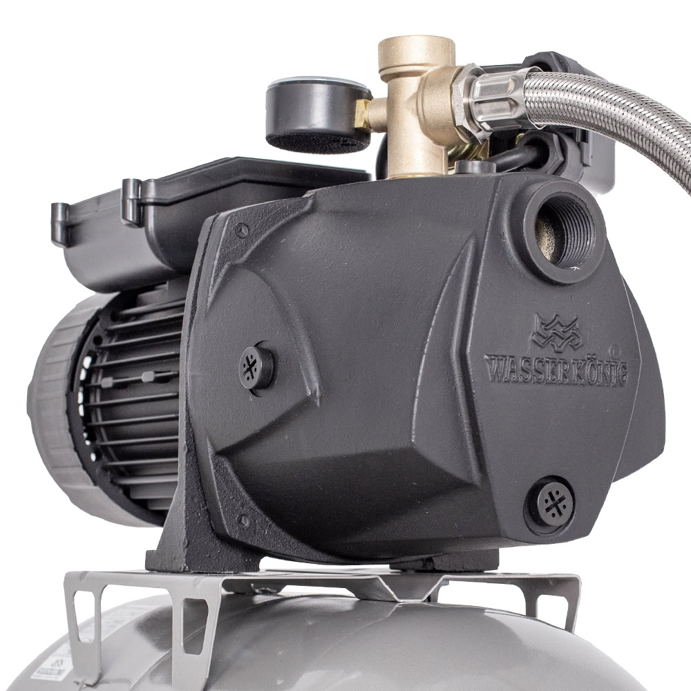 Hidrofor cu pompa autoamorsanta Wasserkonig 25LM3.7-43, fonta, putere 850 W, debit 3720 l/h, inaltime refulare 43 m, vas de expansiune 24 l 6 Hidrofor cu pompa autoamorsanta Wasserkonig 25LM3.7-43, fonta, putere 850 W, debit 3720 l/h, inaltime refulare 43 m, vas de expansiune 24 l - Image 6