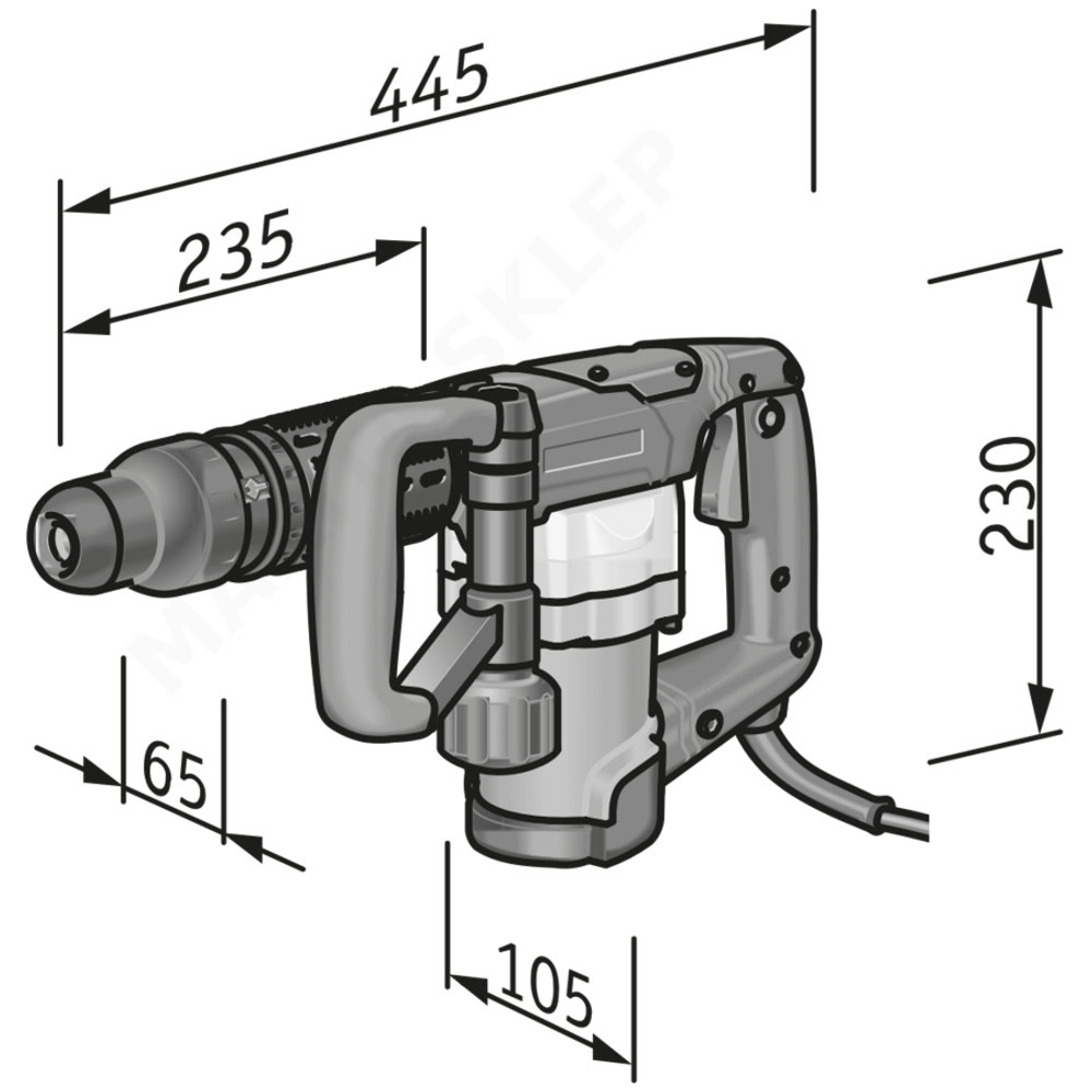 Ciocan demolator Flex DH 5 SDS Max, 1050 W, 6.7 J, 3500 bpm 6 Ciocan demolator Flex DH 5 SDS Max, 1050 W, 6.7 J, 3500 bpm - Image 6