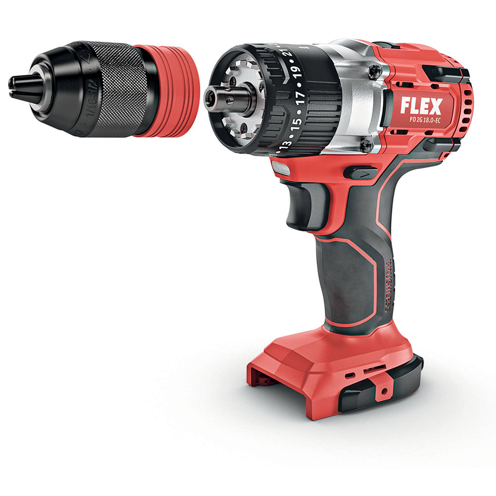 Masina de gaurit si insurubat cu percutie, compatibila cu acumulatori Flex PD 2G 18.0-EC 1 Masina de gaurit si insurubat cu percutie, compatibila cu acumulatori Flex PD 2G 18.0-EC