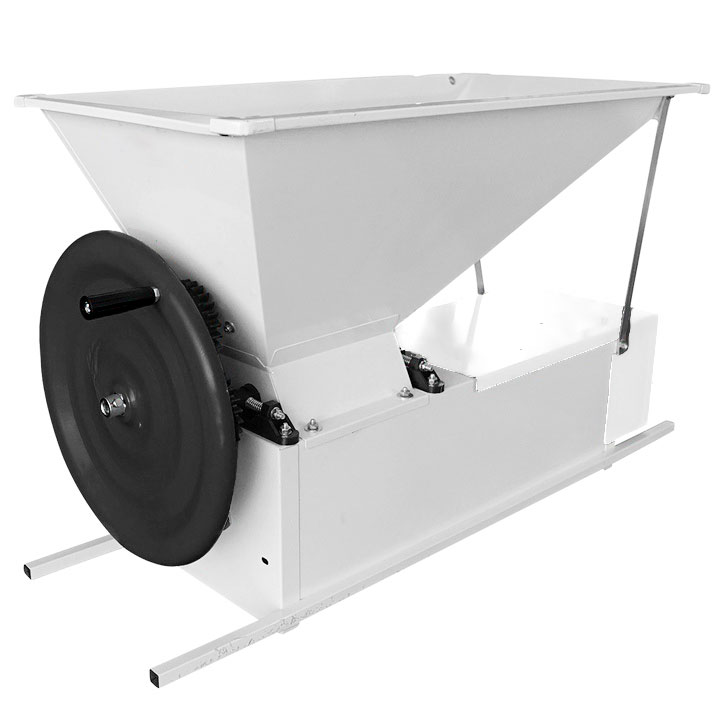 Desciorchinator manuala, cuva 850x500 vopsita, valturi 220mm B-vitis Pro alb 2 Desciorchinator manuala, cuva 850x500 vopsita, valturi 220mm B-vitis Pro alb - Image 2