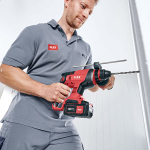 Ciocan rotopercutor compatibil cu acumulatori 18 V Li-Ion Flex CHE 18.0-EC C | Travandi.ro