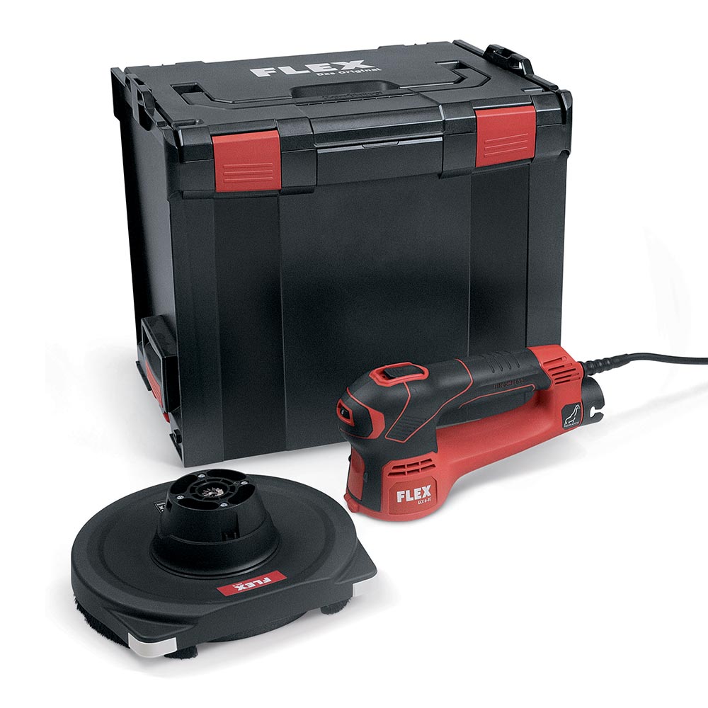 Slefuitor de perete si tavan Flex Handy-Giraffe GCE 6-EC Kit MH-R, 504122, cu cap rotund tesit, interschimbabil, 600 W, valiza L-BOXX 3 Slefuitor de perete si tavan Flex Handy-Giraffe GCE 6-EC Kit MH-R, 504122, cu cap rotund tesit, interschimbabil, 600 W, valiza L-BOXX - Image 3