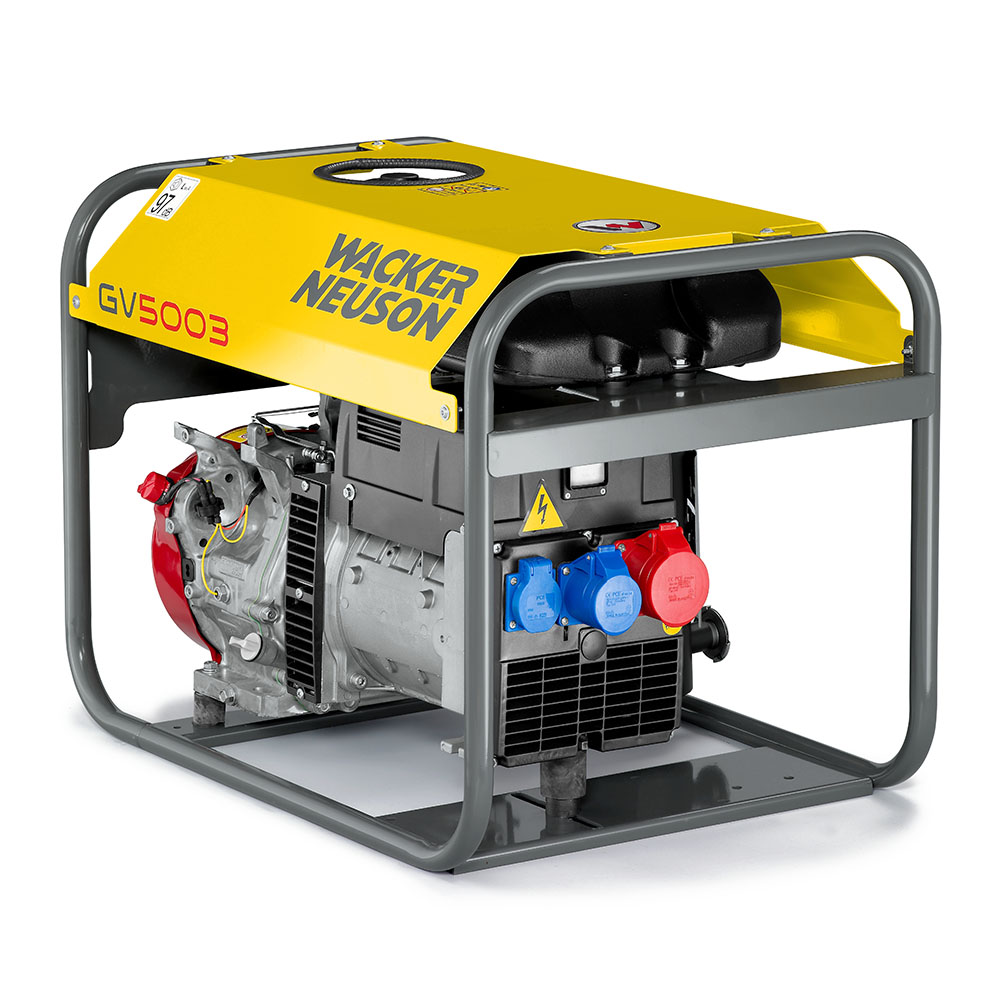 Generator de curent pe benzina Wacker Neuson GV5003A, portabil, trifazat, 4.3 kW 2 Generator de curent pe benzina Wacker Neuson GV5003A, portabil, trifazat, 4.3 kW - Image 2