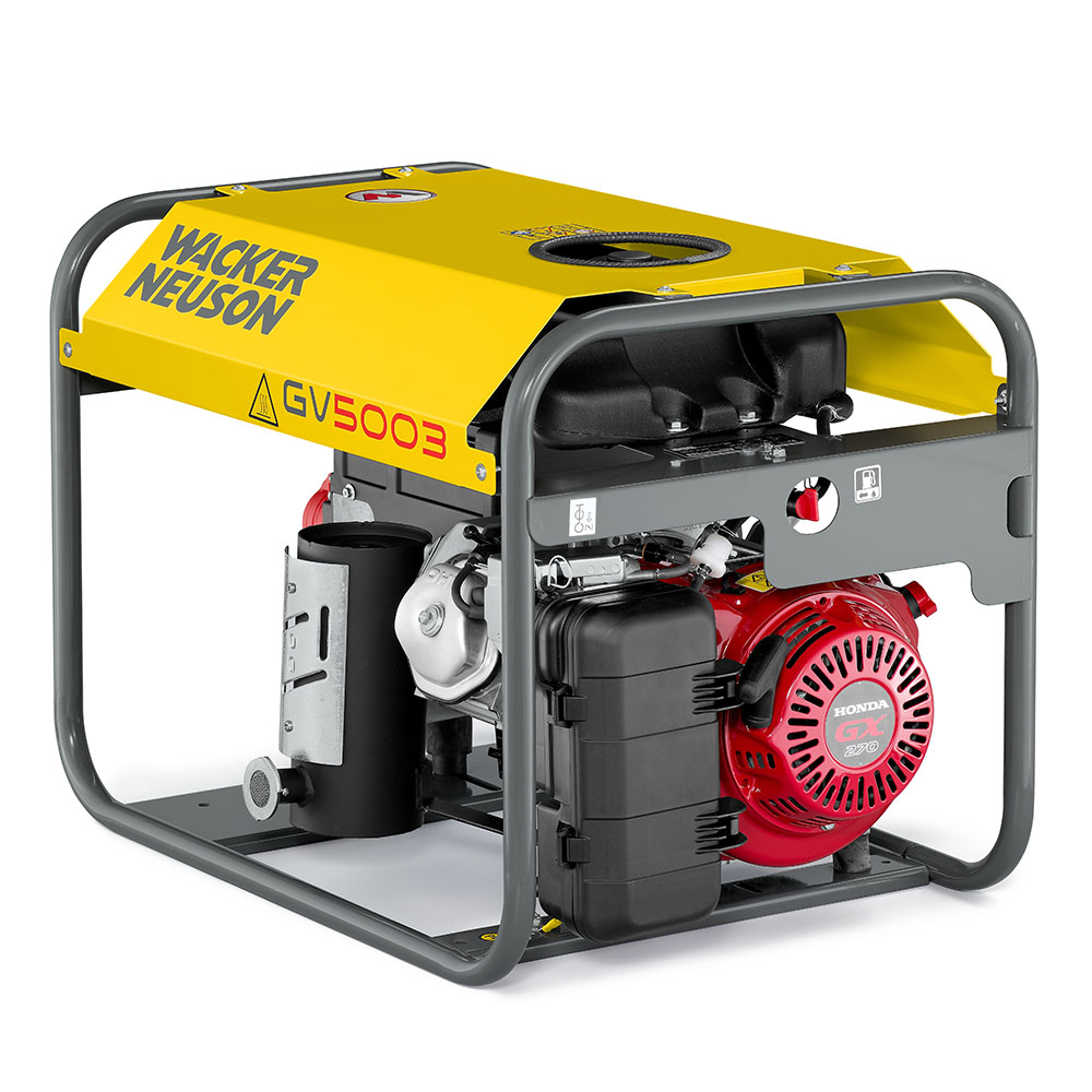 Generator de curent pe benzina Wacker Neuson GV5003A, portabil, trifazat, 4.3 kW 3 Generator de curent pe benzina Wacker Neuson GV5003A, portabil, trifazat, 4.3 kW - Image 3