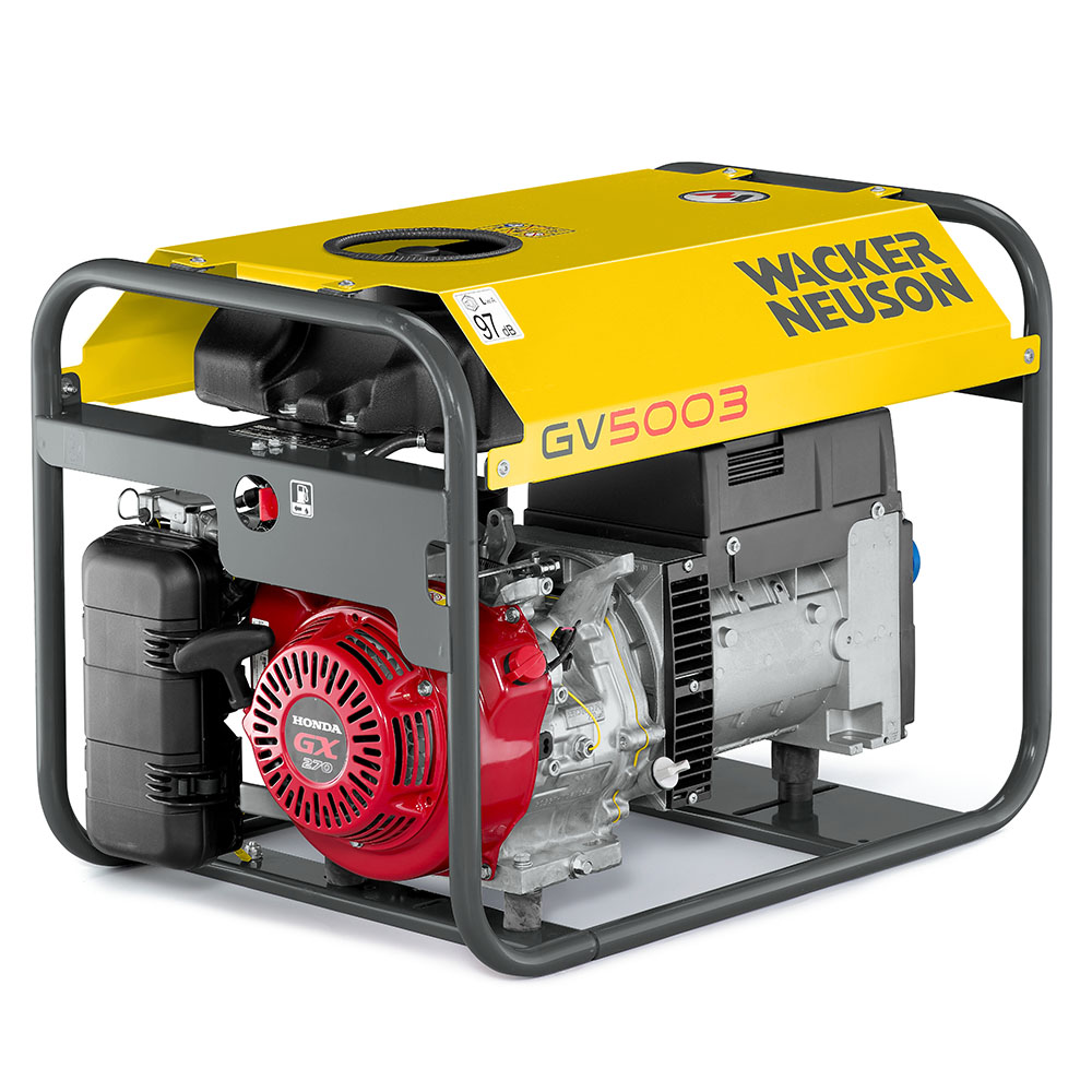 Generator de curent pe benzina Wacker Neuson GV5003A, portabil, trifazat, 4.3 kW 4 Generator de curent pe benzina Wacker Neuson GV5003A, portabil, trifazat, 4.3 kW - Image 4