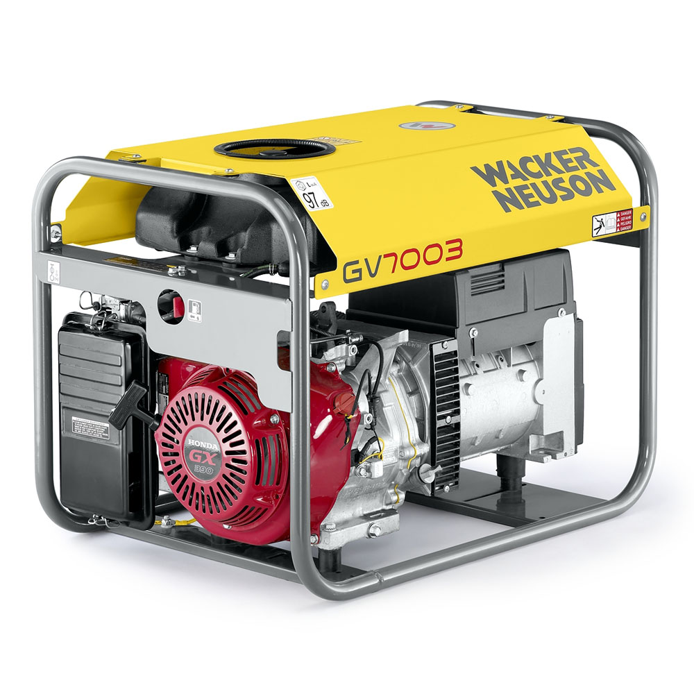 Generator de curent pe benzina Wacker Neuson GV7003A, portabil, trifazat, 6.0 kW 5 Generator de curent pe benzina Wacker Neuson GV7003A, portabil, trifazat, 6.0 kW - Image 5