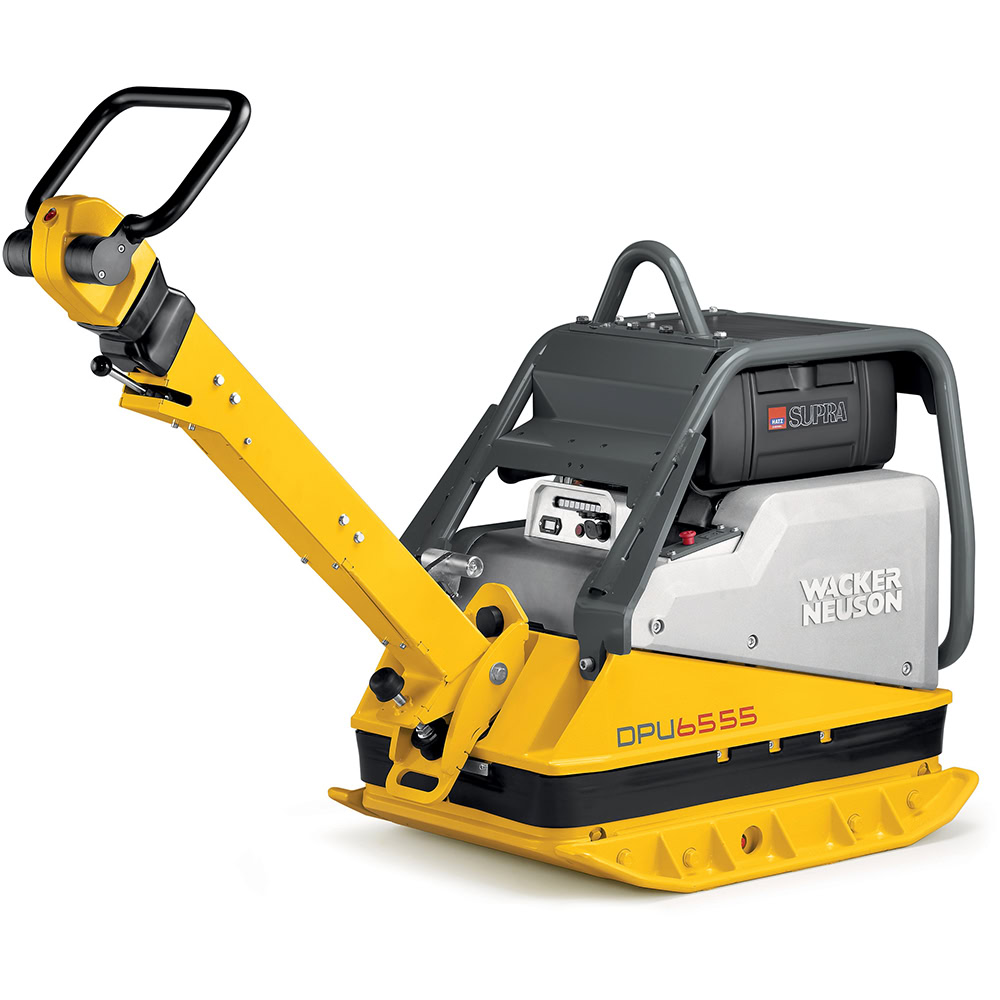 Placa compactoare reversibila Wacker Neuson DPU6555Hech, diesel, greutate 497 kg, forta de impact 65 kN, pornire electrica, sistem Compatec, contor ore de functionare 1 Placa compactoare reversibila Wacker Neuson DPU6555Hech, diesel, greutate 497 kg, forta de impact 65 kN, pornire electrica, sistem Compatec, contor ore de functionare