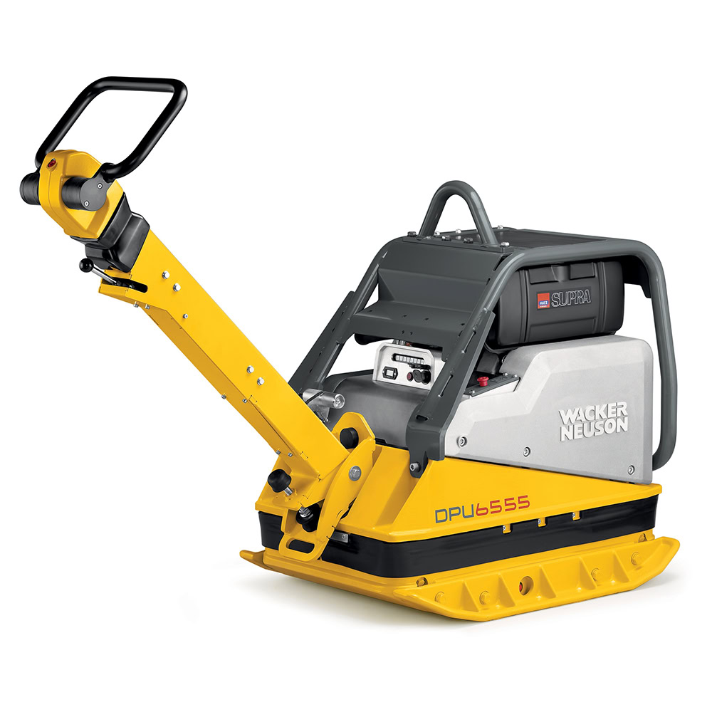 Placa compactoare reversibila Wacker Neuson DPU6555Hecsh, cadru de protectie ingust, diesel, greutate 500 kg, forta de impact 65 kN, pornire electrica, sistem Compatec, contor ore de functionare 1 Placa compactoare reversibila Wacker Neuson DPU6555Hecsh, cadru de protectie ingust, diesel, greutate 500 kg, forta de impact 65 kN, pornire electrica, sistem Compatec, contor ore de functionare