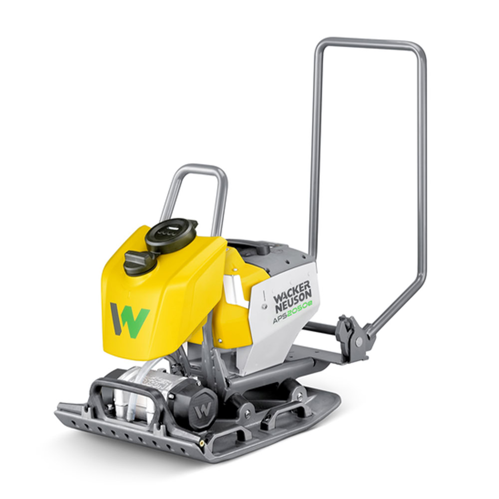 Placa compactoare unidirectionala Wacker Neuson APS2050WE, compatibila cu acumulator 51 V, 20 kN, rezervor apa 8L, 750 m²/h 1 Placa compactoare unidirectionala Wacker Neuson APS2050WE, compatibila cu acumulator 51 V, 20 kN, rezervor apa 8L, 750 m²/h