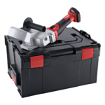 Masina de frezat caneluri de jgheaburi Flex RFE 40 18.0-EC, compatibila cu acumulatori Li-Ion 18 V in valiza L-BOXX®
