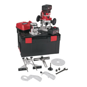 Masina de frezat Flex CER 18.0-EC/5.0 Set, adancime de taiere 50 mm, cu 2 acumulatori 18V in valiza L-BOXX