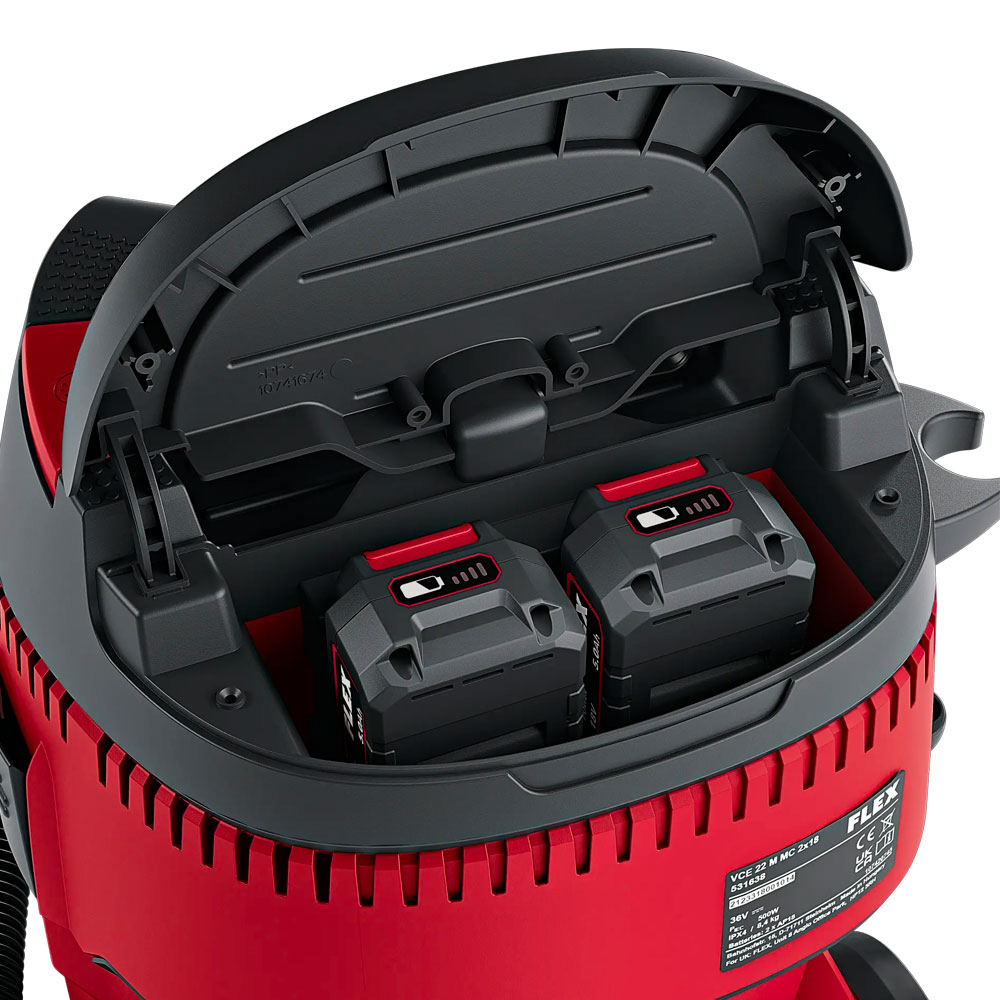 Aspirator profesional compact Flex VCE 22 L MC 2x18.0, compatibil cu acumulatori 18 V, 20 l 5 Aspirator profesional compact Flex VCE 22 L MC 2x18.0, compatibil cu acumulatori 18 V, 20 l - Image 5