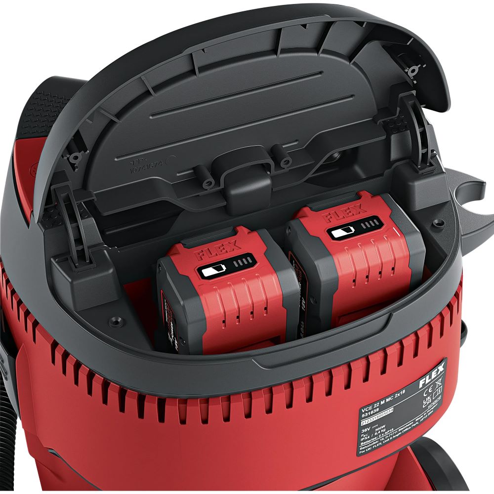 Aspirator profesional Flex VCE 22 M MC 2x18.0, compatibil cu 2 acumulatori Li-Ion 18 V, 21 l 2 Aspirator profesional Flex VCE 22 M MC 2x18.0, compatibil cu 2 acumulatori Li-Ion 18 V, 21 l - Image 2