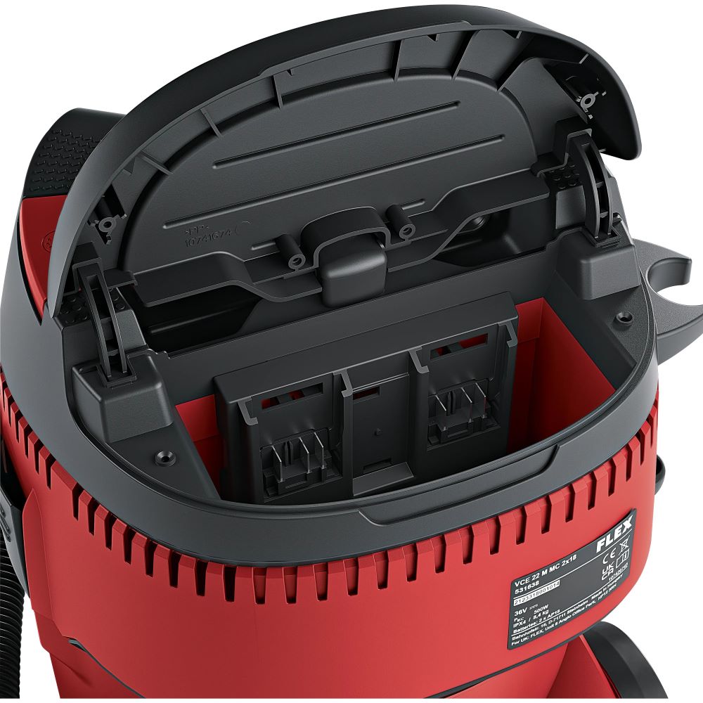 Aspirator profesional Flex VCE 22 M MC 2x18.0, compatibil cu 2 acumulatori Li-Ion 18 V, 21 l 3 Aspirator profesional Flex VCE 22 M MC 2x18.0, compatibil cu 2 acumulatori Li-Ion 18 V, 21 l - Image 3