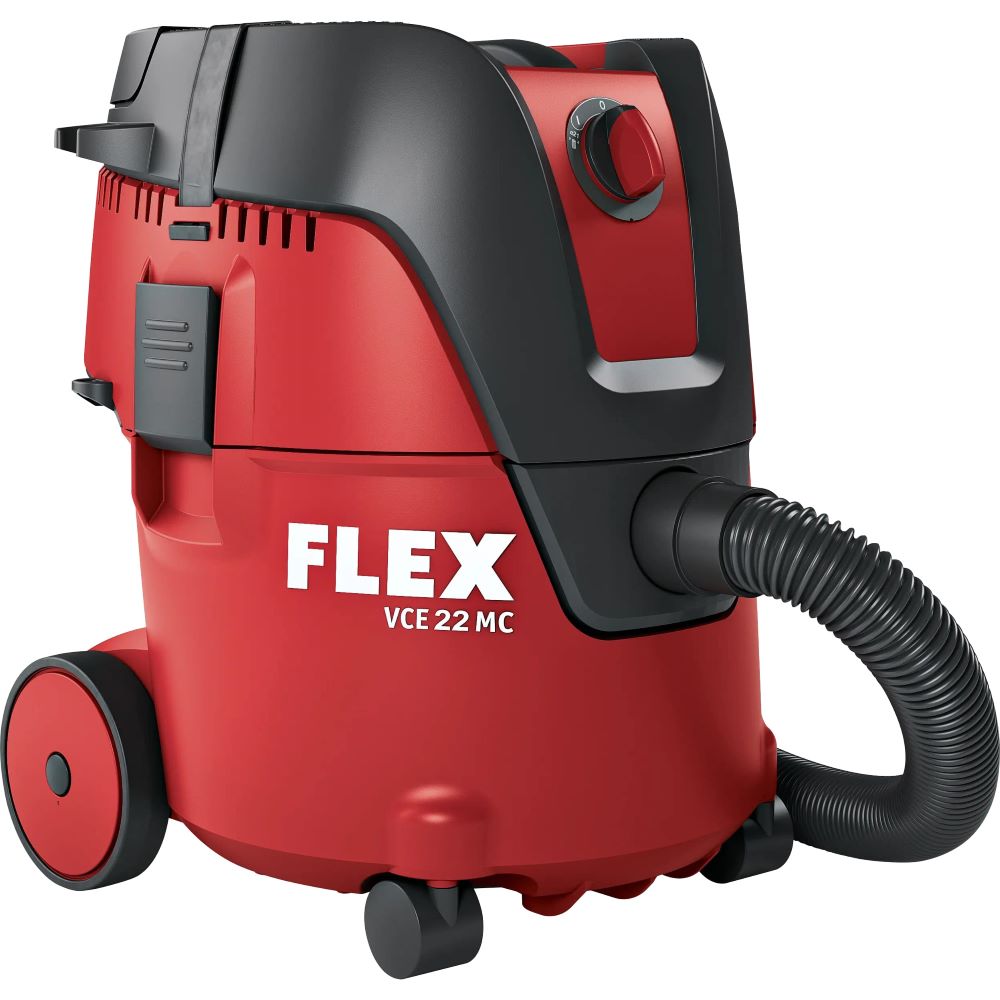 Aspirator profesional Flex VCE 22 M MC 2x18.0, compatibil cu 2 acumulatori Li-Ion 18 V, 21 l 1 Aspirator profesional Flex VCE 22 M MC 2x18.0, compatibil cu 2 acumulatori Li-Ion 18 V, 21 l
