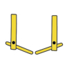 Set brate XA2 pentru sudura in puncte Telwin 803150, 120 mm, cu electrozi