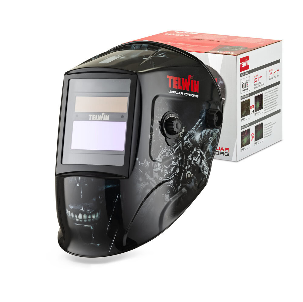 Masca de sudura automata cu filtru reglabil DIN 4/5 -9/9-13 Telwin 804081, JAGUAR CYBORG, MMA/Mig-Mag/TIG 2 Masca de sudura automata cu filtru reglabil DIN 4/5 -9/9-13 Telwin 804081, JAGUAR CYBORG, MMA/Mig-Mag/TIG - Image 2