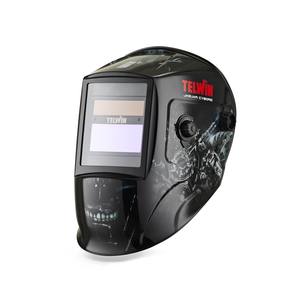 Masca de sudura automata cu filtru reglabil DIN 4/5 -9/9-13 Telwin 804081, JAGUAR CYBORG, MMA/Mig-Mag/TIG 1 Masca de sudura automata cu filtru reglabil DIN 4/5 -9/9-13 Telwin 804081, JAGUAR CYBORG, MMA/Mig-Mag/TIG
