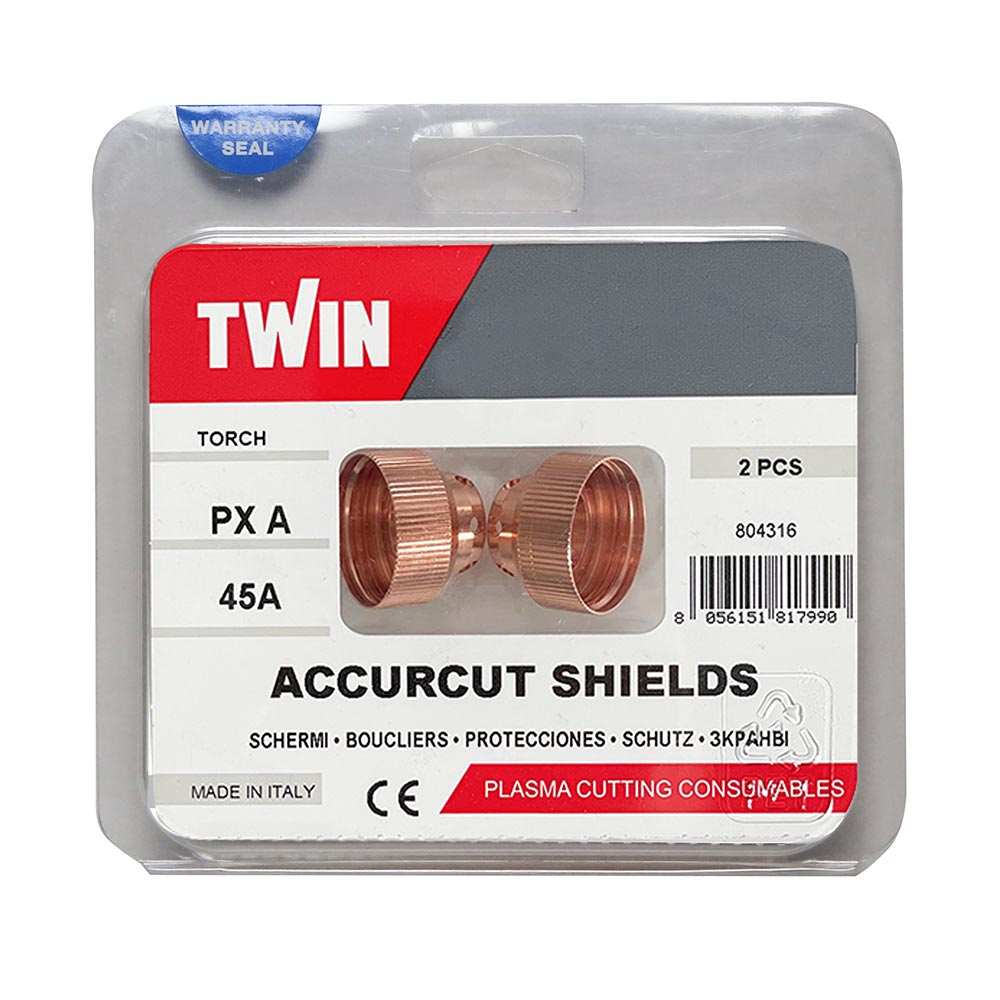 Protectie cap torta taiere plasma Telwin 804316, 2 buc., 45 A, PX-A 1 Protectie cap torta taiere plasma Telwin 804316, 2 buc., 45 A, PX-A