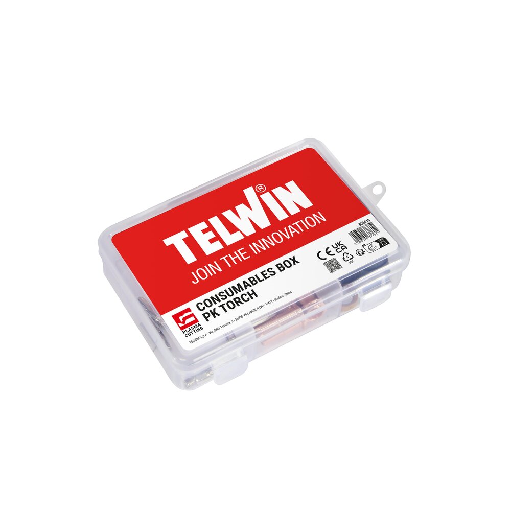 Set consumabile pentru torta de taiere cu plasma PK Telwin 804416, in cutie din plastic 2 Set consumabile pentru torta de taiere cu plasma PK Telwin 804416, in cutie din plastic - Image 2