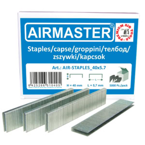 Set 5000 bucati capse lungime 5.7mm, inaltime 40mm