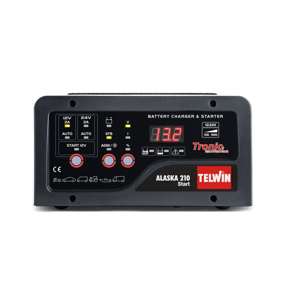 Redresor baterii si robot de pornire Telwin ALASKA210START, tensiune incarcare 12/24 V, capacitate baterii Pb/GEL/AGM/START/STOP/10-300 Ah(12 V), cu afisaj 4 Redresor baterii si robot de pornire Telwin ALASKA210START, tensiune incarcare 12/24 V, capacitate baterii Pb/GEL/AGM/START/STOP/10-300 Ah(12 V), cu afisaj - Image 4