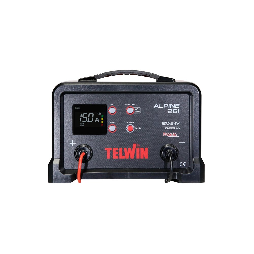 Redresor electronic pentru baterii Telwin ALPINE26i, tensiune incarcare 12/24 V, capacitate baterii Pb/GEL/AGM/Li 10-225 Ah, cu incarcare rapida si afisaj 4 Redresor electronic pentru baterii Telwin ALPINE26i, tensiune incarcare 12/24 V, capacitate baterii Pb/GEL/AGM/Li 10-225 Ah, cu incarcare rapida si afisaj - Image 4
